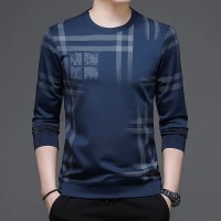 Navy Blue Full Sleeve T Shirt For Men