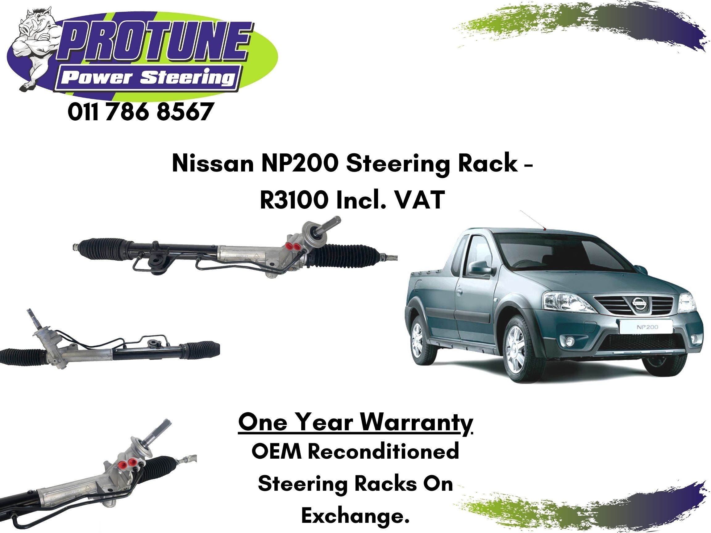 Nissan NP200  OEM Reconditioned Steering Racks